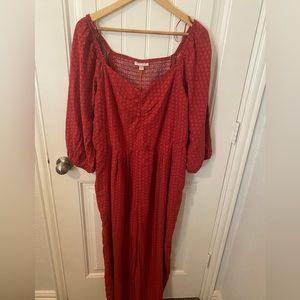 Red- Knox Rose Jumper - large